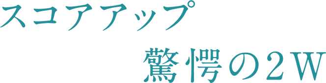 スコアアップにつながる驚愕の2W