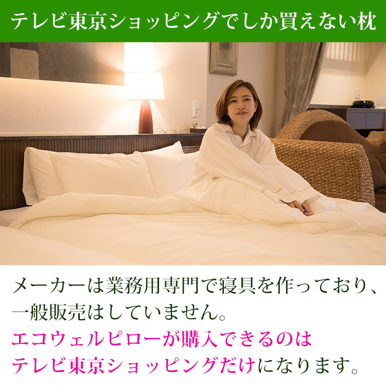 2個セット 高級ホテルのエコウェルピロー テレ東マート 2個セット 高級ホテルのエコウェルピロー テレ東マート