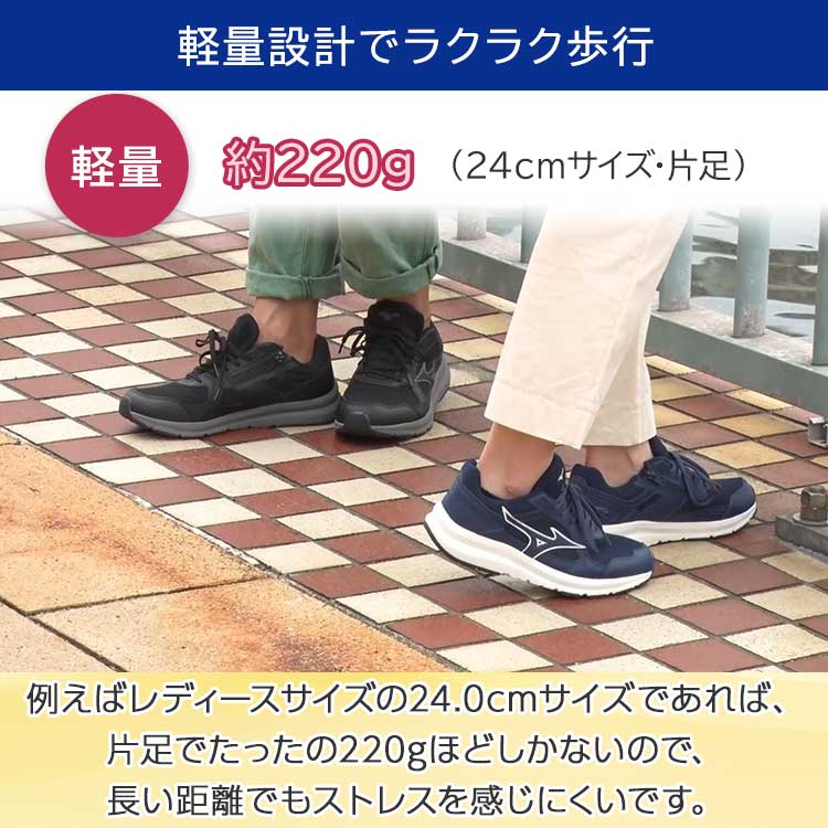 ネイビー】ミズノ ウォーキングシューズ特別セット｜テレ東マート