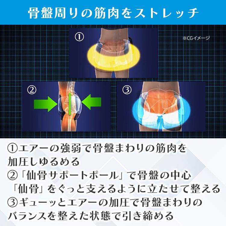 期間限定販売】骨盤ストレッチエアーベルトEX｜テレ東マート