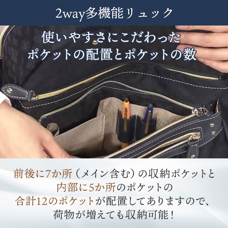 クリスチャンオリビエ 2way多機能リュック&ショルダーバッグ｜テレ東マート