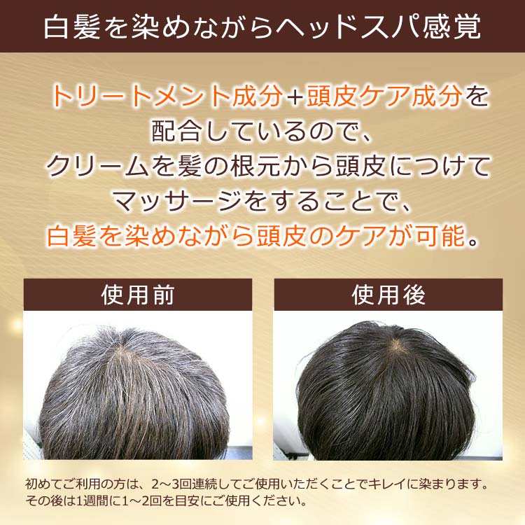 【3本セット】レフィーネ ナチュラルブラック　ヘッドスパ トリートメントカラー 白髪用】レフィーネ ヘッドスパ トリートメントカラー（白髪ケア