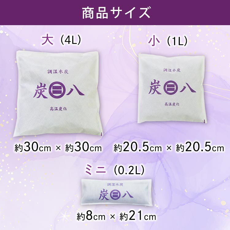 炭八の調湿木炭6セット 出雲カーボン 特典付 炭八 10種類から選べる お試しセット 調湿木炭