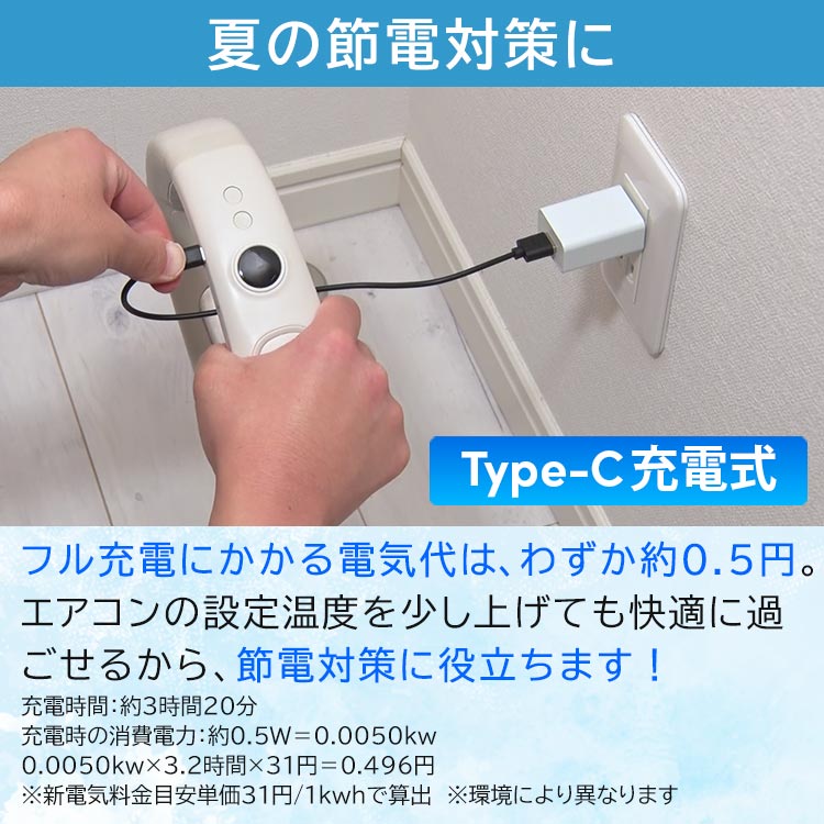 2色セット】ひんやり！手ぶらでネックファン｜テレ東マート