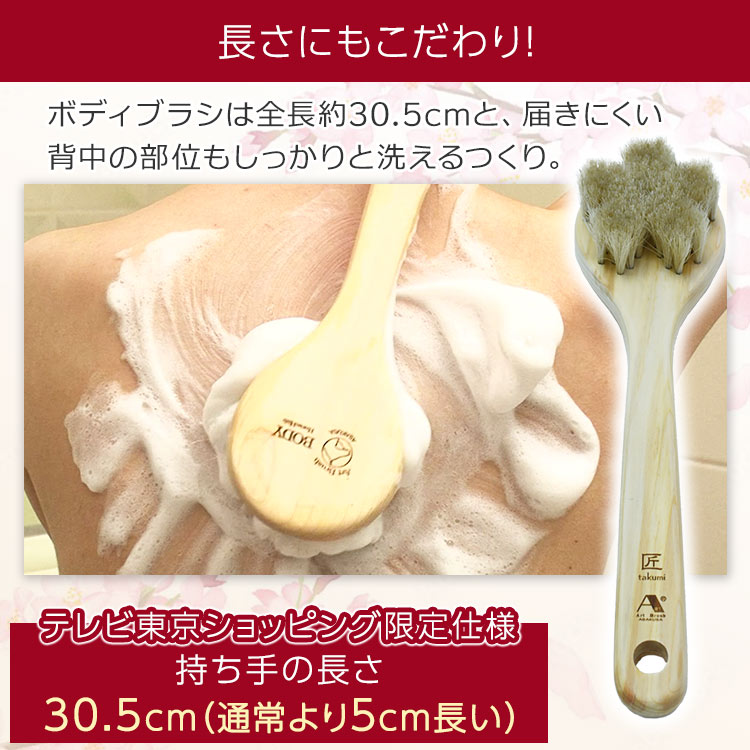 【特典付き】浅草アートブラシ「ひのきのﾎﾞﾃﾞｨﾌﾞﾗｼ」特別ｾｯﾄ